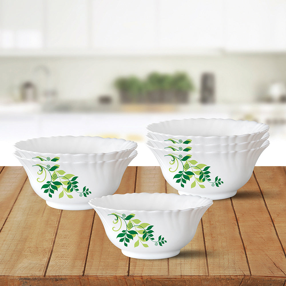 Larah by Borosil Fern Pudding Set 7 pc Set (Small)