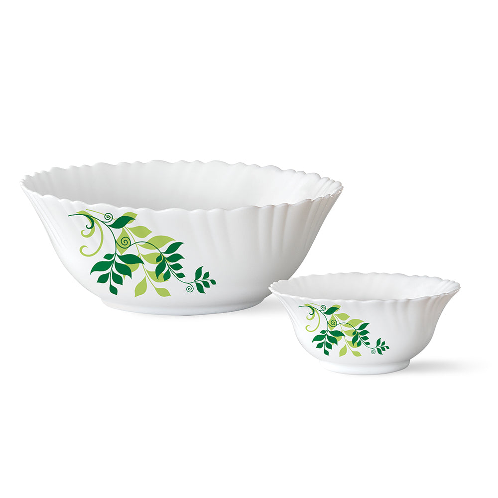 Larah by Borosil Fern Pudding Set 7 pc Set (Small)