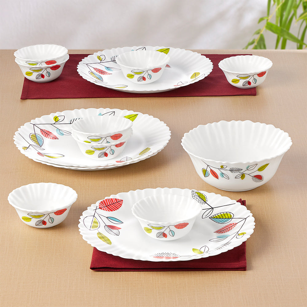 Larah by Borosil, Astra Dinner Set 13 pc Set: Serves 4