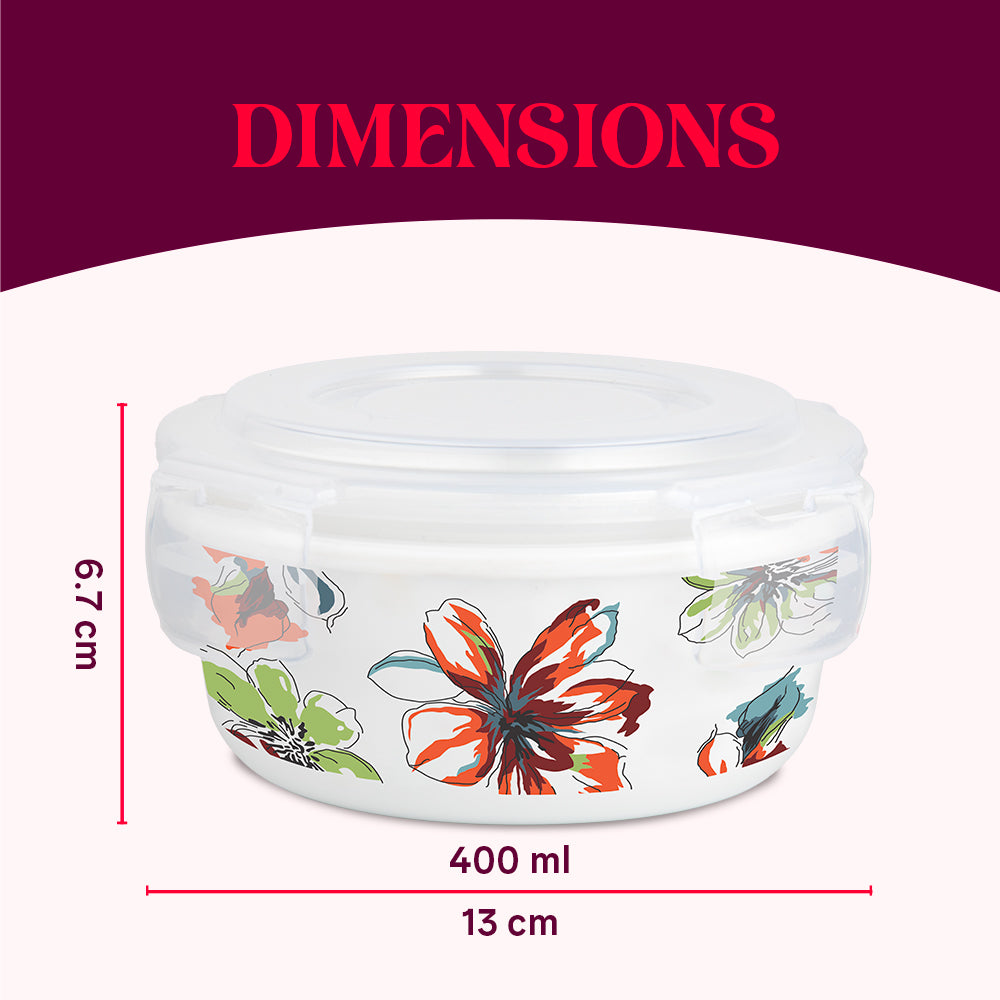Larah By Borosil Bali Klip N Store Storage Container 400 ml