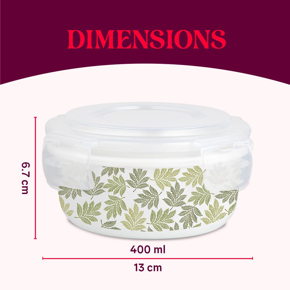 Larah By Borosil Maria Klip N Store Storage Container 400 ml