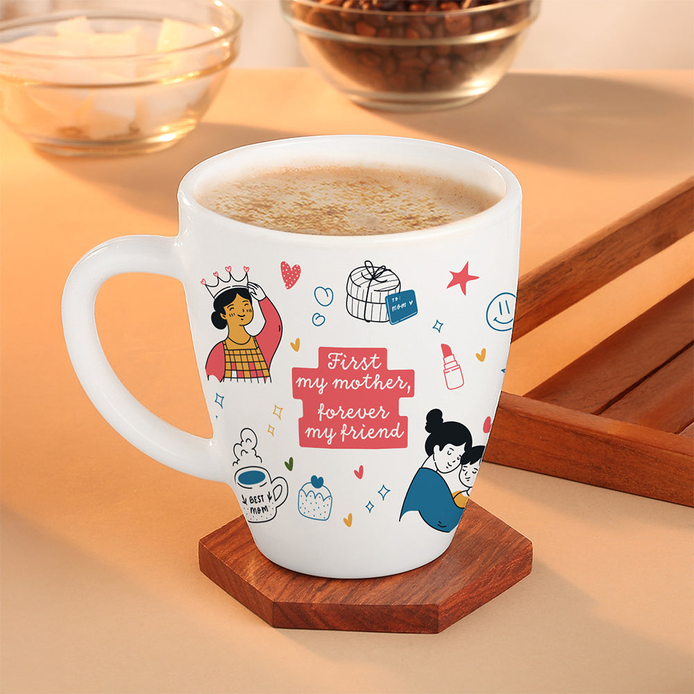Larah by Borosil First My Mother Forever My Friend, Coffee Mug, 390 ml