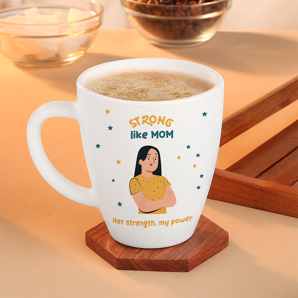 Larah by Borosil Strong Like Mom, Coffee Mug, 390 ml