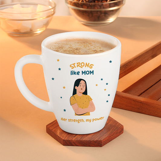 Larah by Borosil Strong Like Mom, Coffee Mug, 390 ml