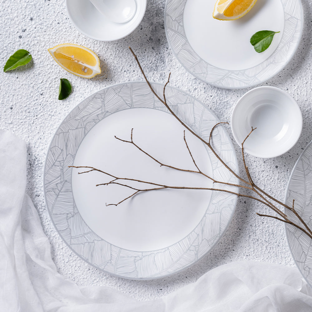 Larah By Borosil Ivy Dinner Set, 49 pc