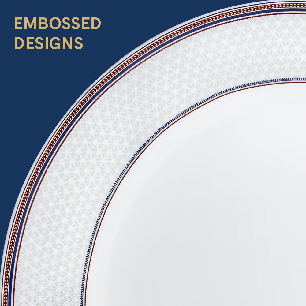 Larah By Borosil Starlight Dinner Set, 49 pc