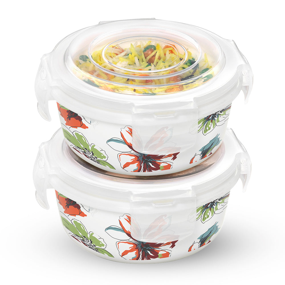 Larah By Borosil Bali Klip N Store Storage Container 400 ml x 2