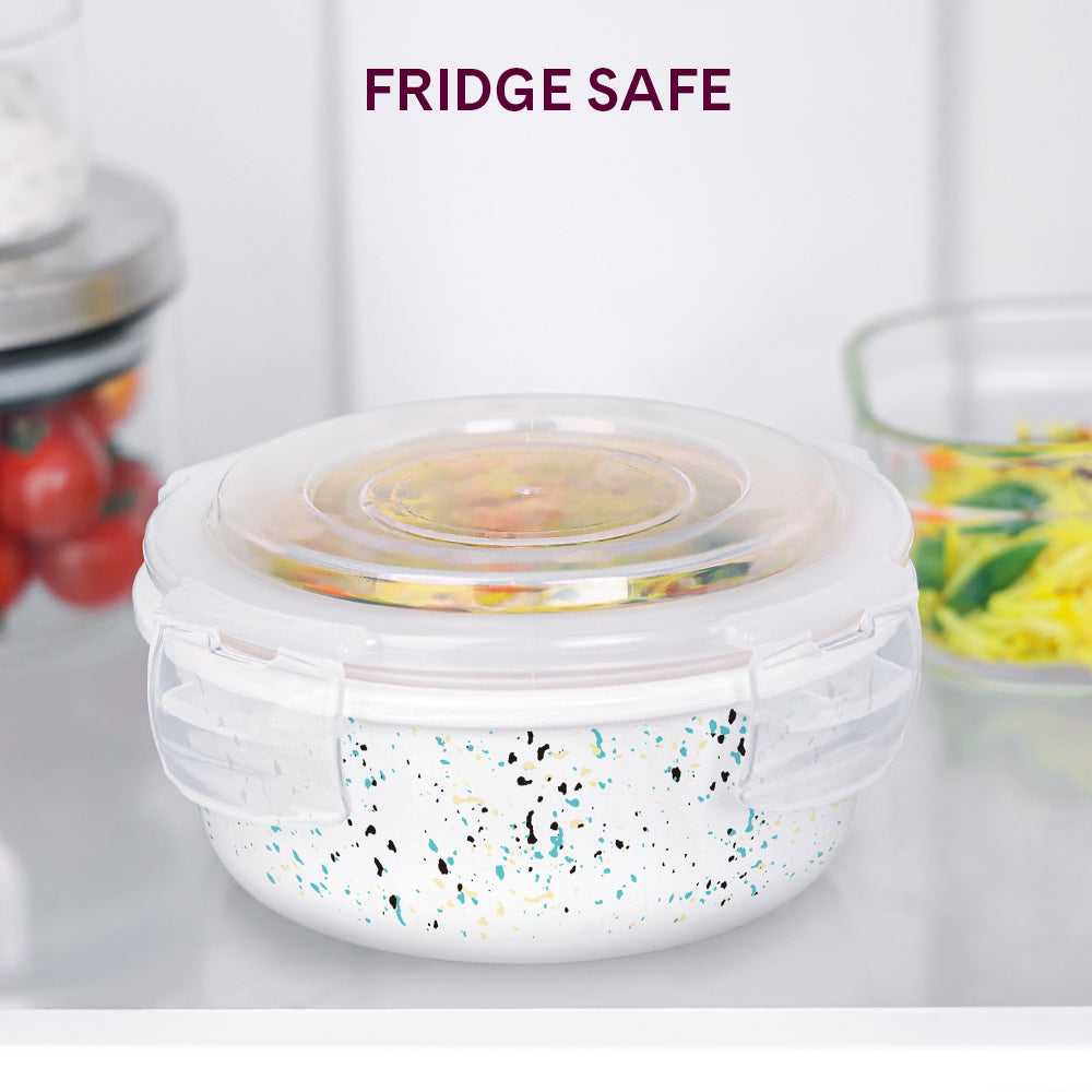 Larah By Borosil Riva Klip N Store Storage Container 400 ml x 2