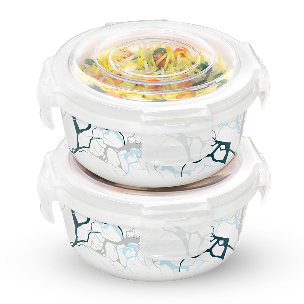 Larah By Borosil Sara Klip N Store Storage Container 400 ml x 2