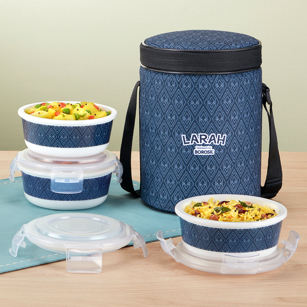 Larah Diamond Drift Round Lunchbox