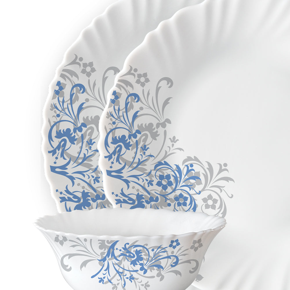 Larah by Borosil Arche 44 pc Dinner Set 44 pc Set: Serves 6