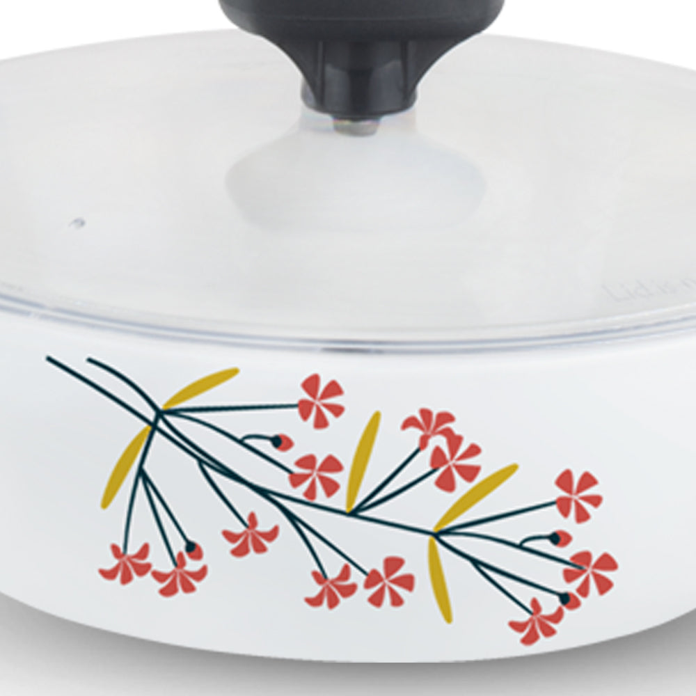 Larah by Borosil Red Bud 4 pc Casserole Set