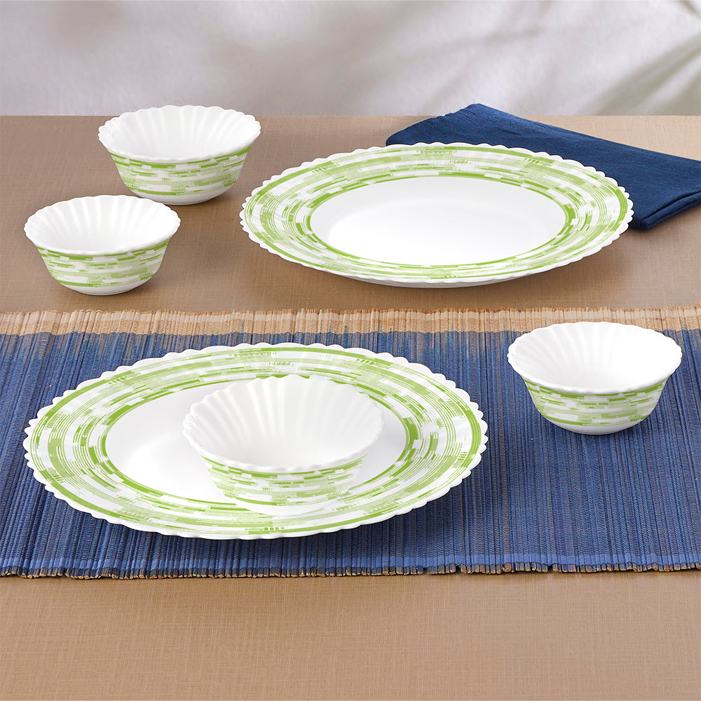 Larah by Borosil Aura 6 pc Dinner Set 6 pc Set: Serves 6