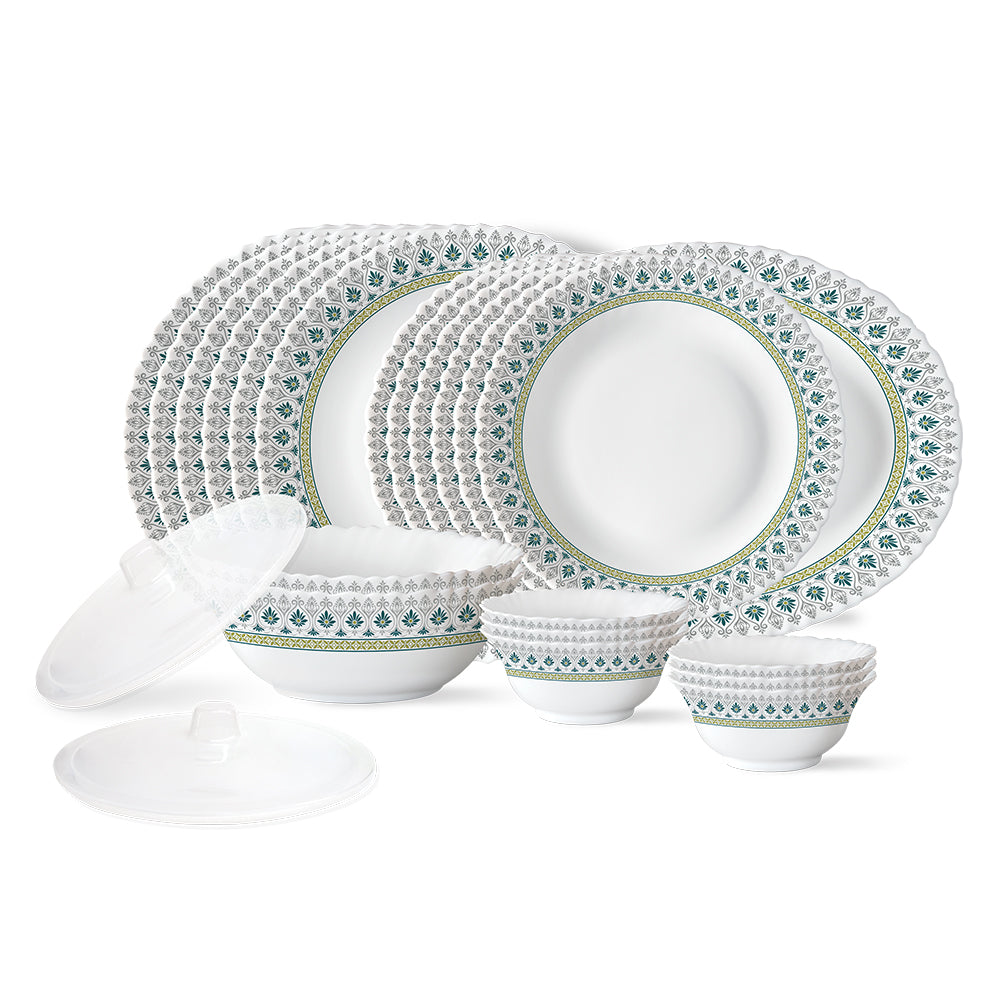 Larah by Borosil, Persia Dinner Set 23 pc Set: Serves 6