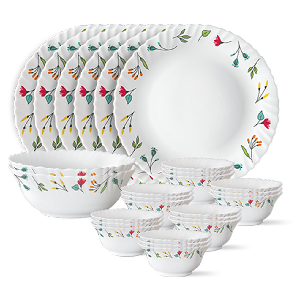 Larah by Borosil, Minerva Dinner Set 20 pc Set: Serves 6