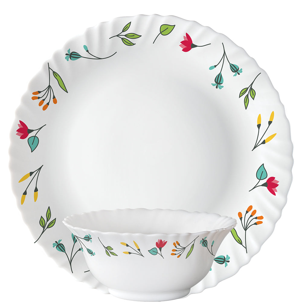 Larah by Borosil, Minerva Dinner Set 20 pc Set: Serves 6