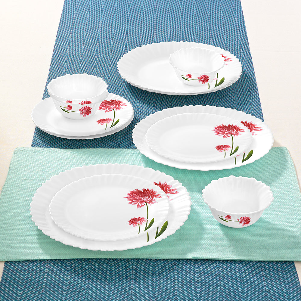 Larah by Borosil Belle Dinner Set 12 pc Set: Serves 4