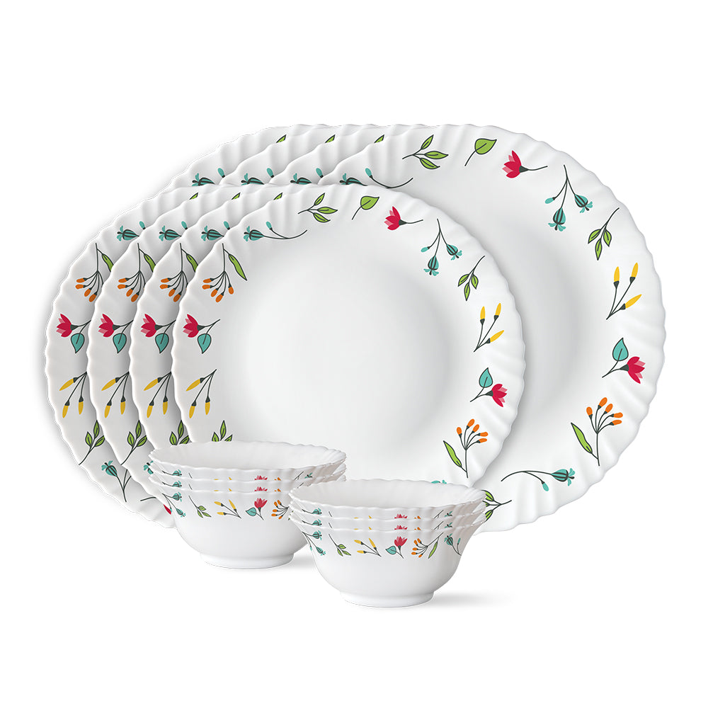 Larah by Borosil, Minerva Dinner Set 12 pc Set: Serves 4