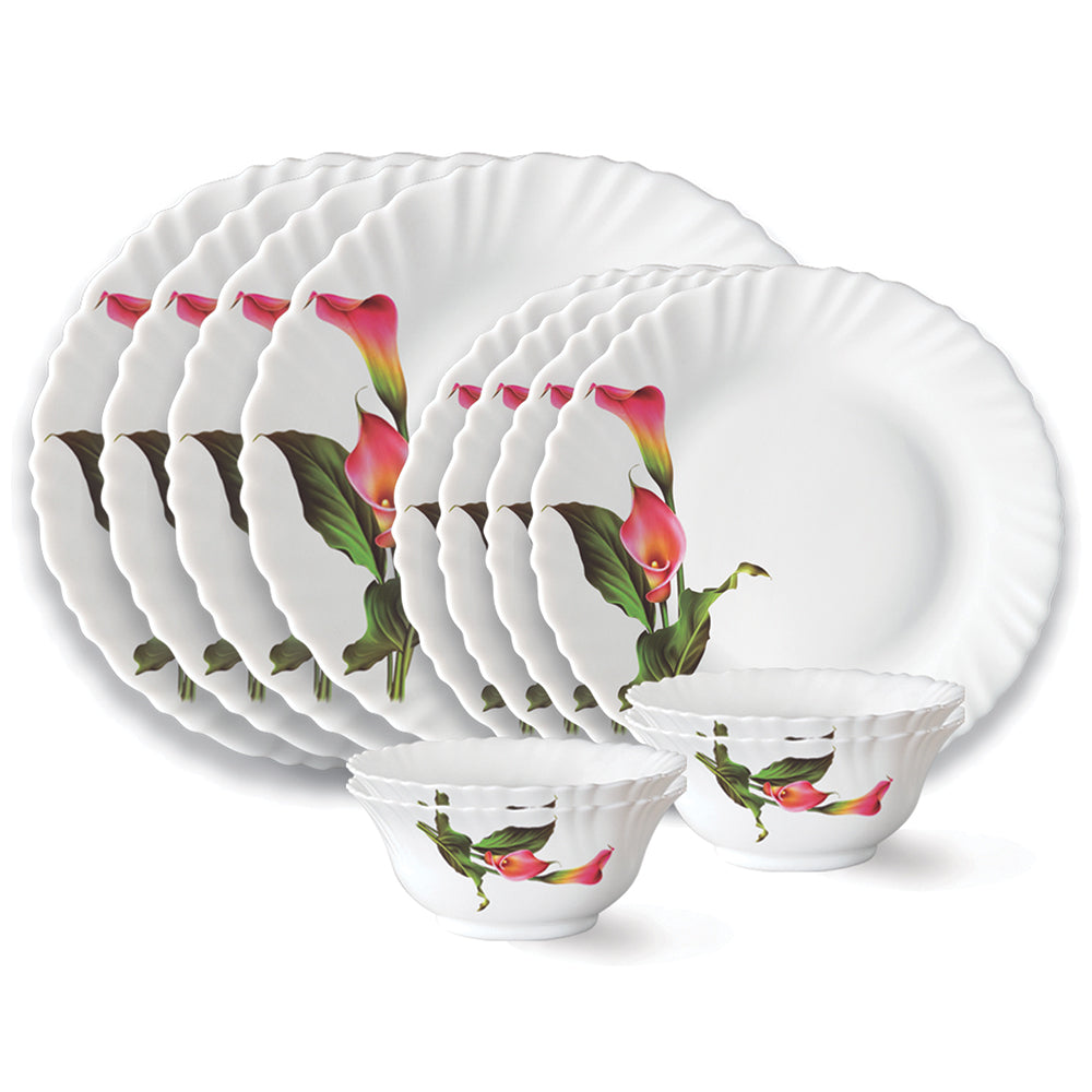 Larah by Borosil Stargazer Dinner Set 12 pc Set: Serves 4