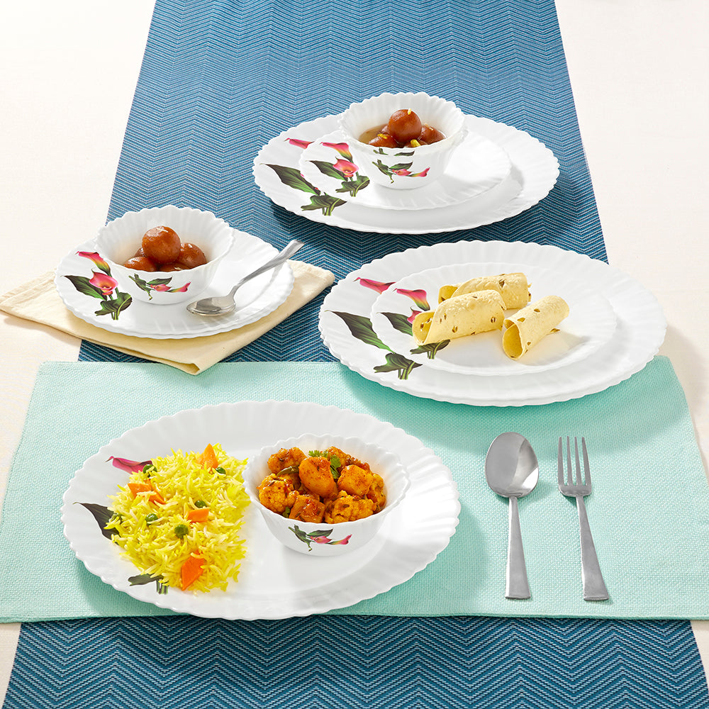 Larah by Borosil Stargazer Dinner Set 12 pc Set: Serves 4