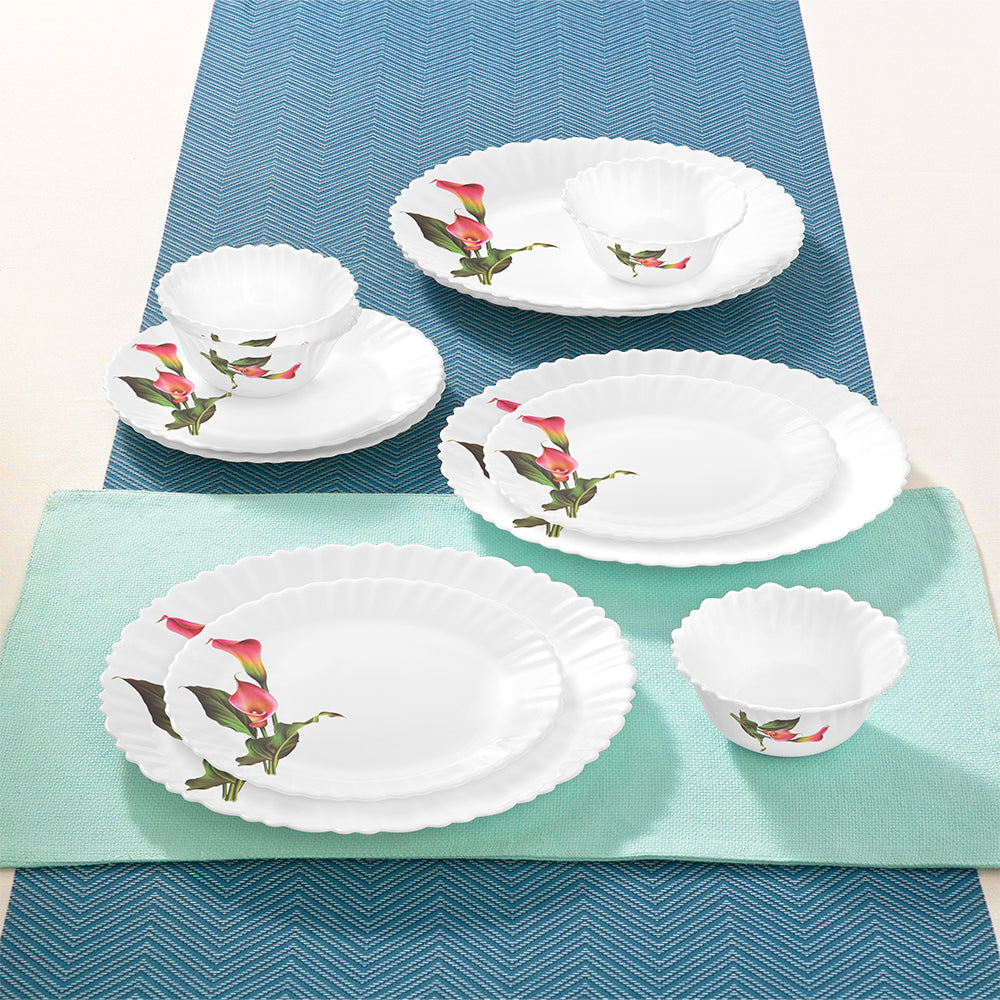 Larah by Borosil Stargazer Dinner Set 12 pc Set: Serves 4