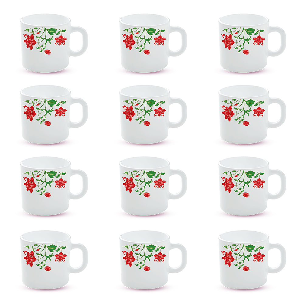 Larah by Borosil Hazel Mug Set 180 ml x 12