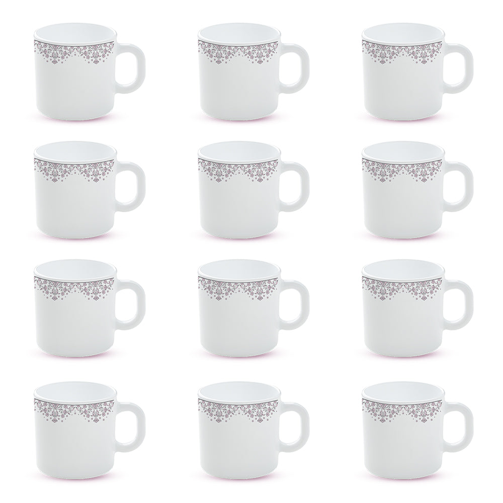 Larah by Borosil Lark Mug Set 180 ml x 12