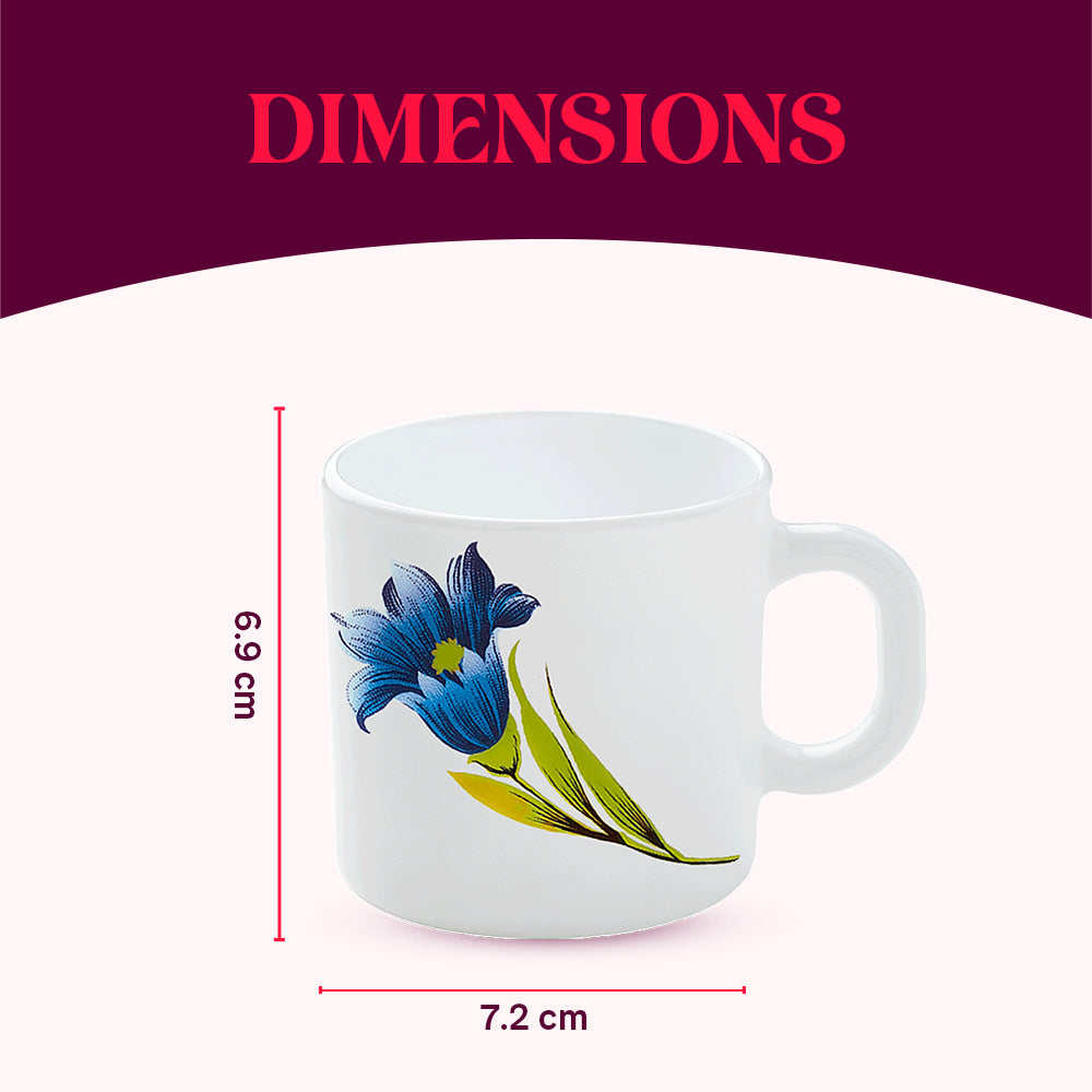 Larah by Borosil Nina Mug Set 180 ml x 12