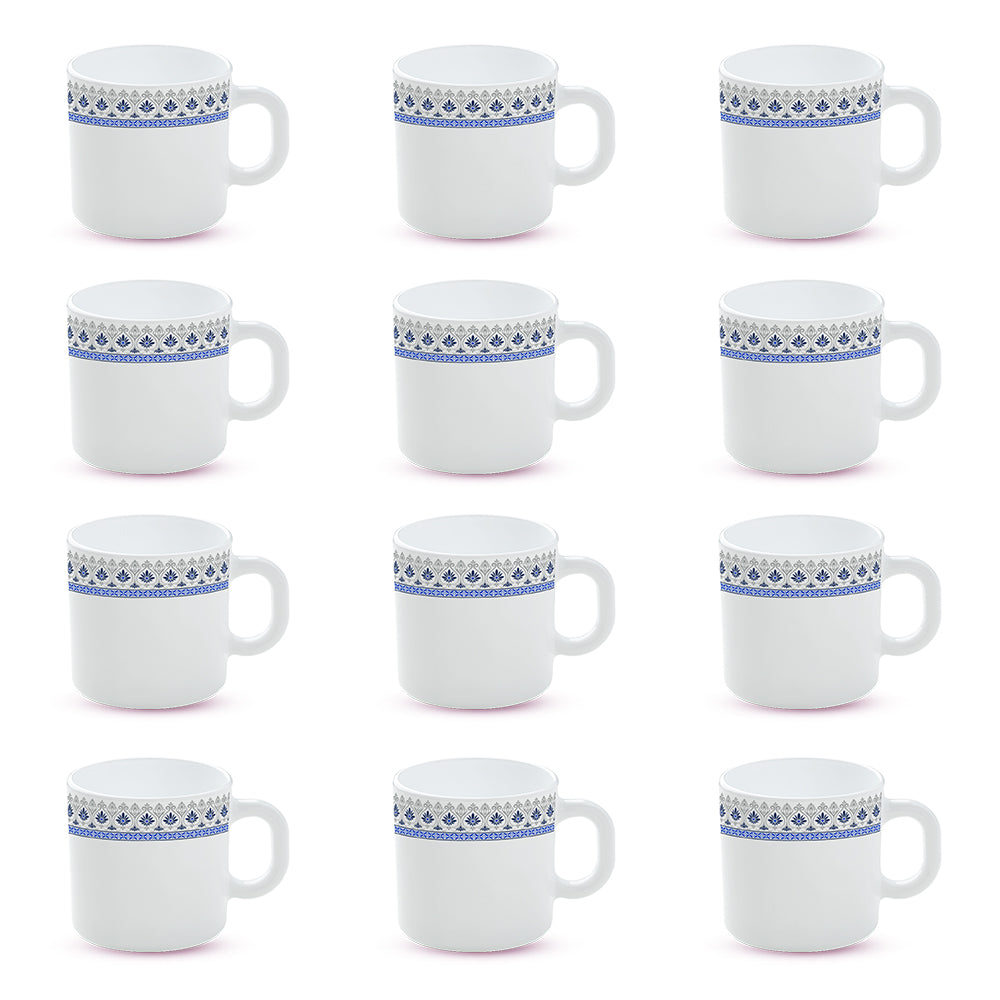 Larah by Borosil Ocean Mug Set 180 ml x 12