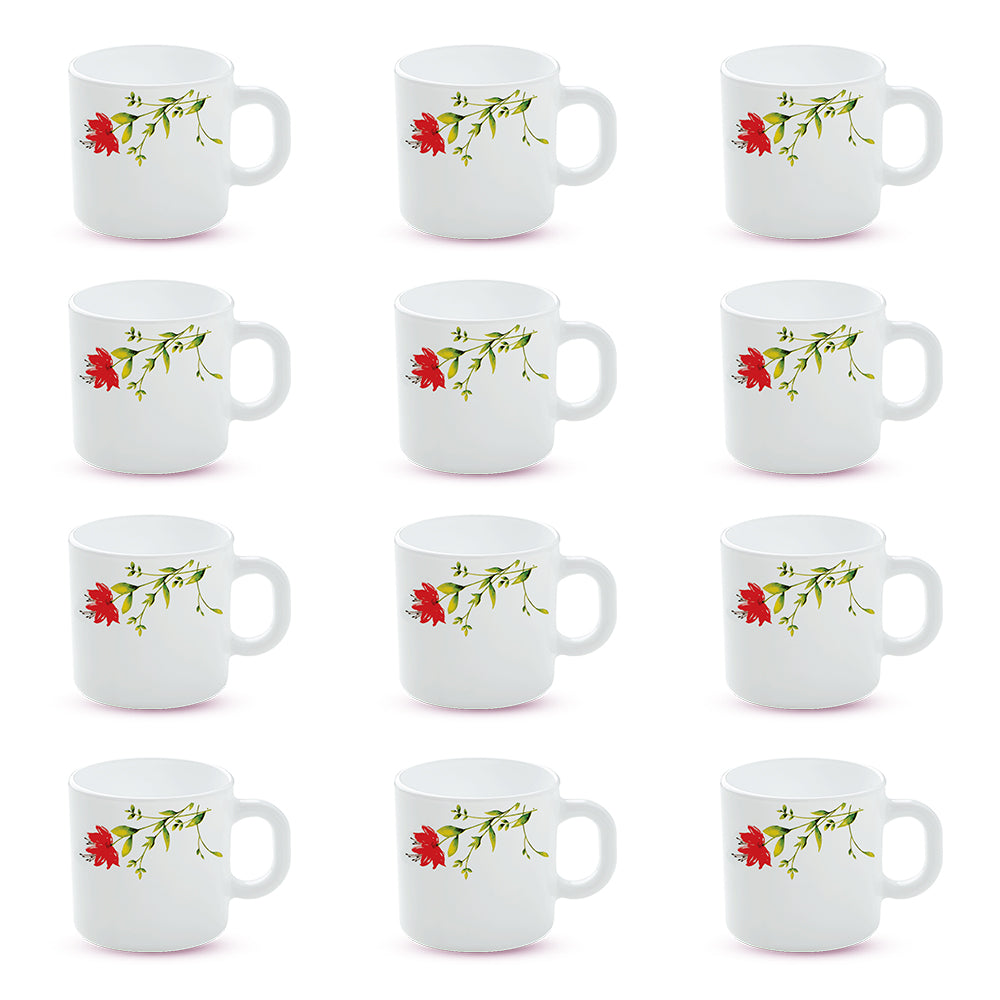 Larah by Borosil Oriental Mug Set 180 ml x 12