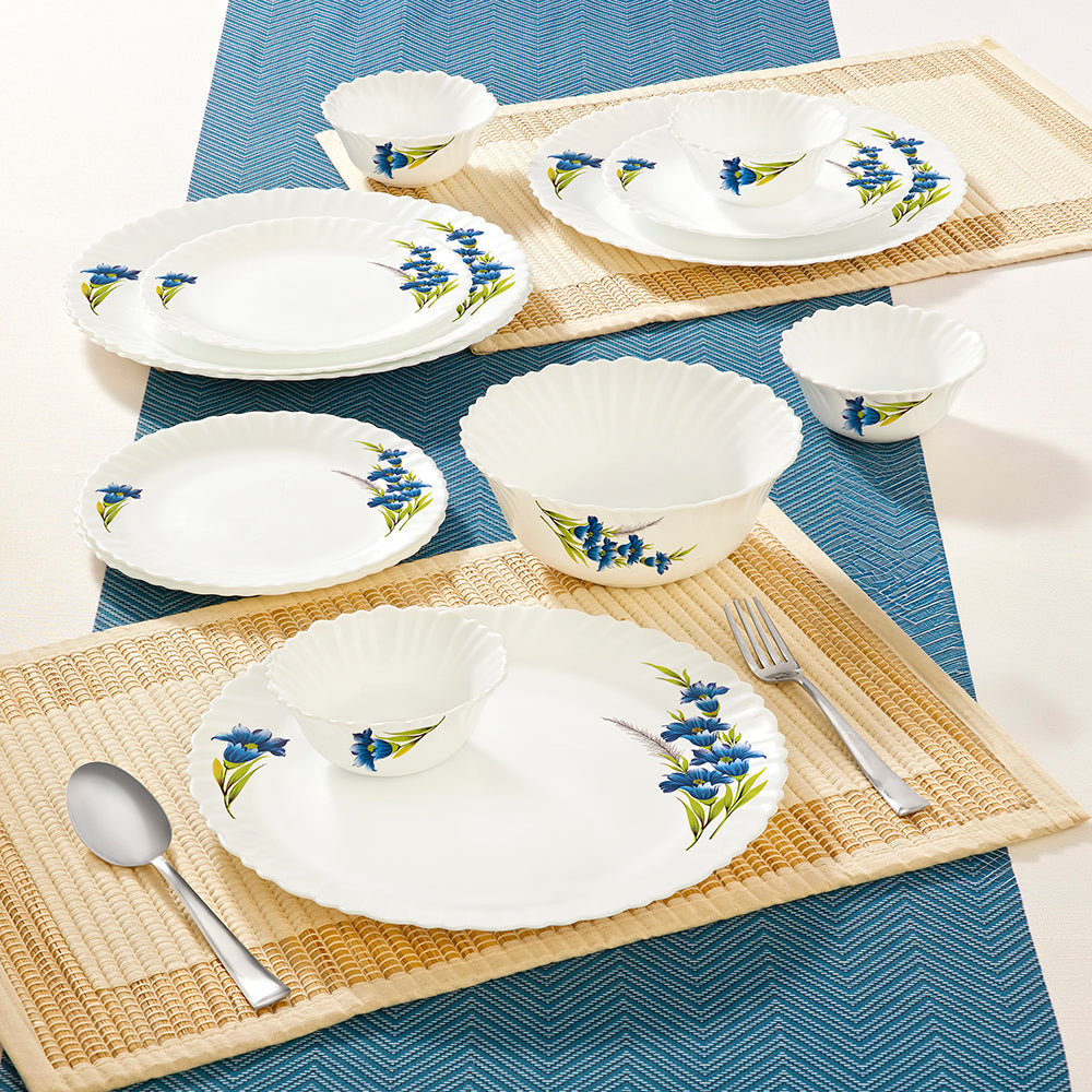 Larah by Borosil Nina Dinner Set 13 pc Set: Serves 4