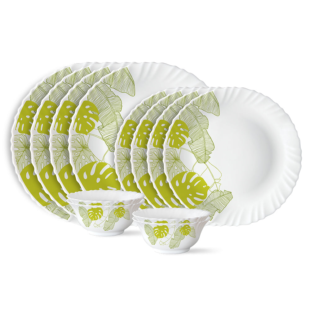 Larah by Borosil, Tropical Dinner Set 13 pc Set: Serves 4