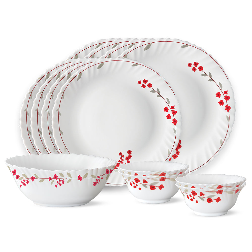 Larah by Borosil Verona Dinner Set 13 pc Set: Serves 4 (Option 2)