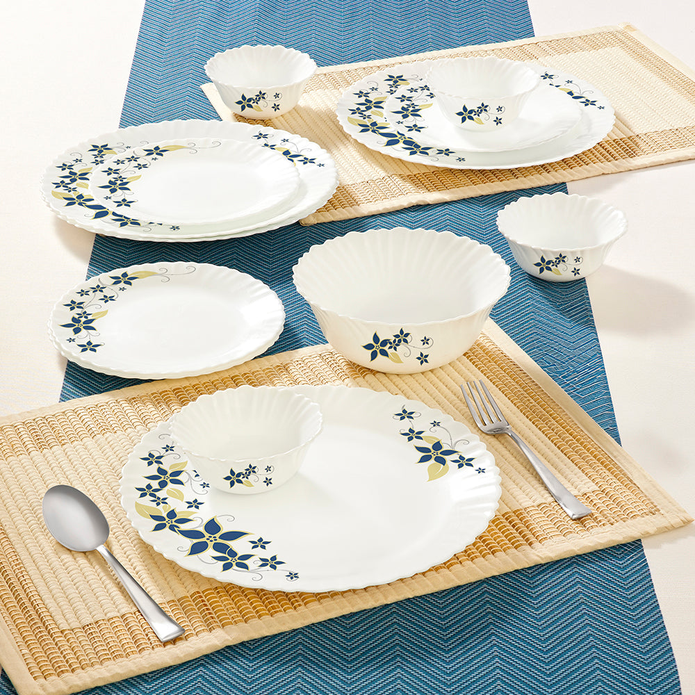 Larah by Borosil Viva Dinner Set 13 pc Set: Serves 4