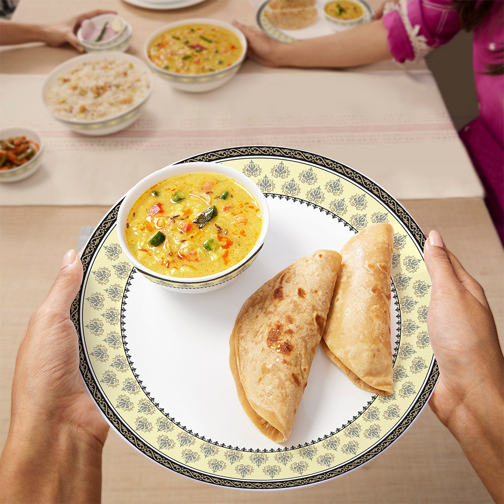 Larah by Borosil Amer Dinner Set 19 pc Set: Serves 6