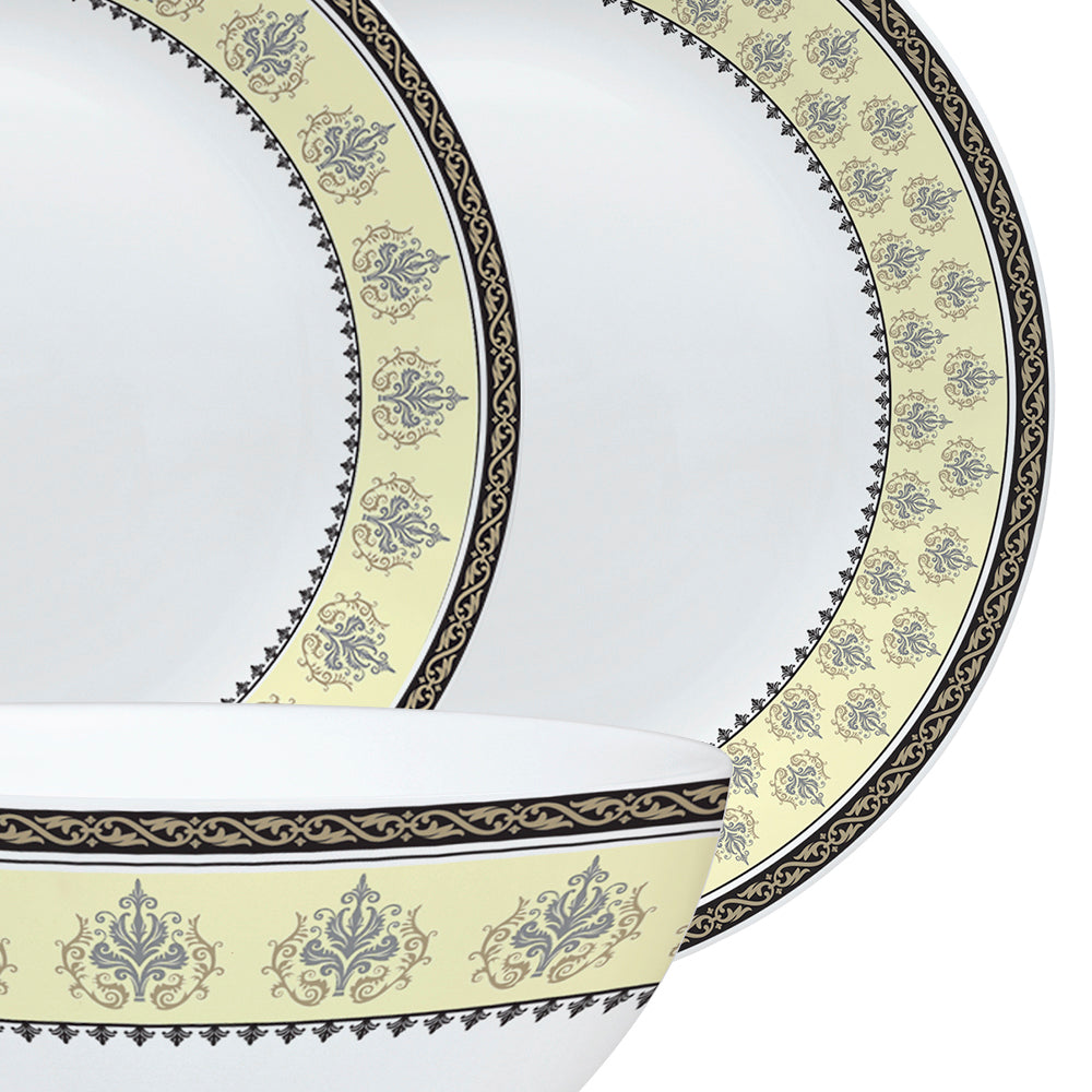 Larah by Borosil Amer Dinner Set 19 pc Set: Serves 6
