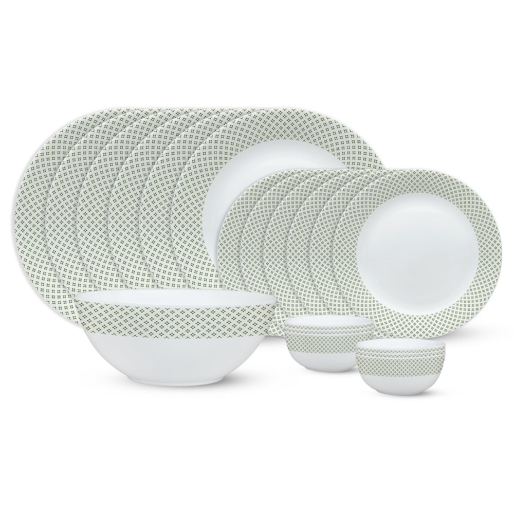 Larah by Borosil, Corsica Dinner Set 19 pc Set: Serves 6
