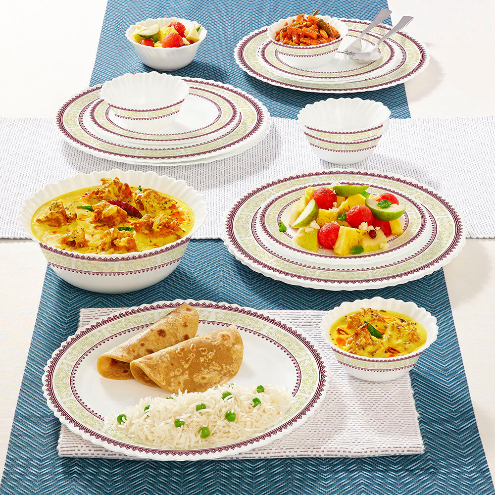 Larah by Borosil Elega Dinner Set 19 pc