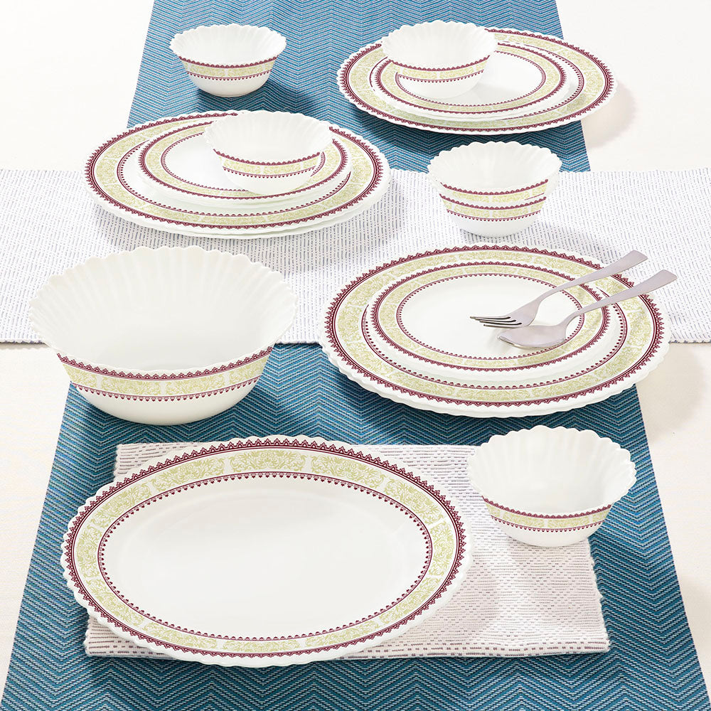 Larah by Borosil Elega Dinner Set 19 pc