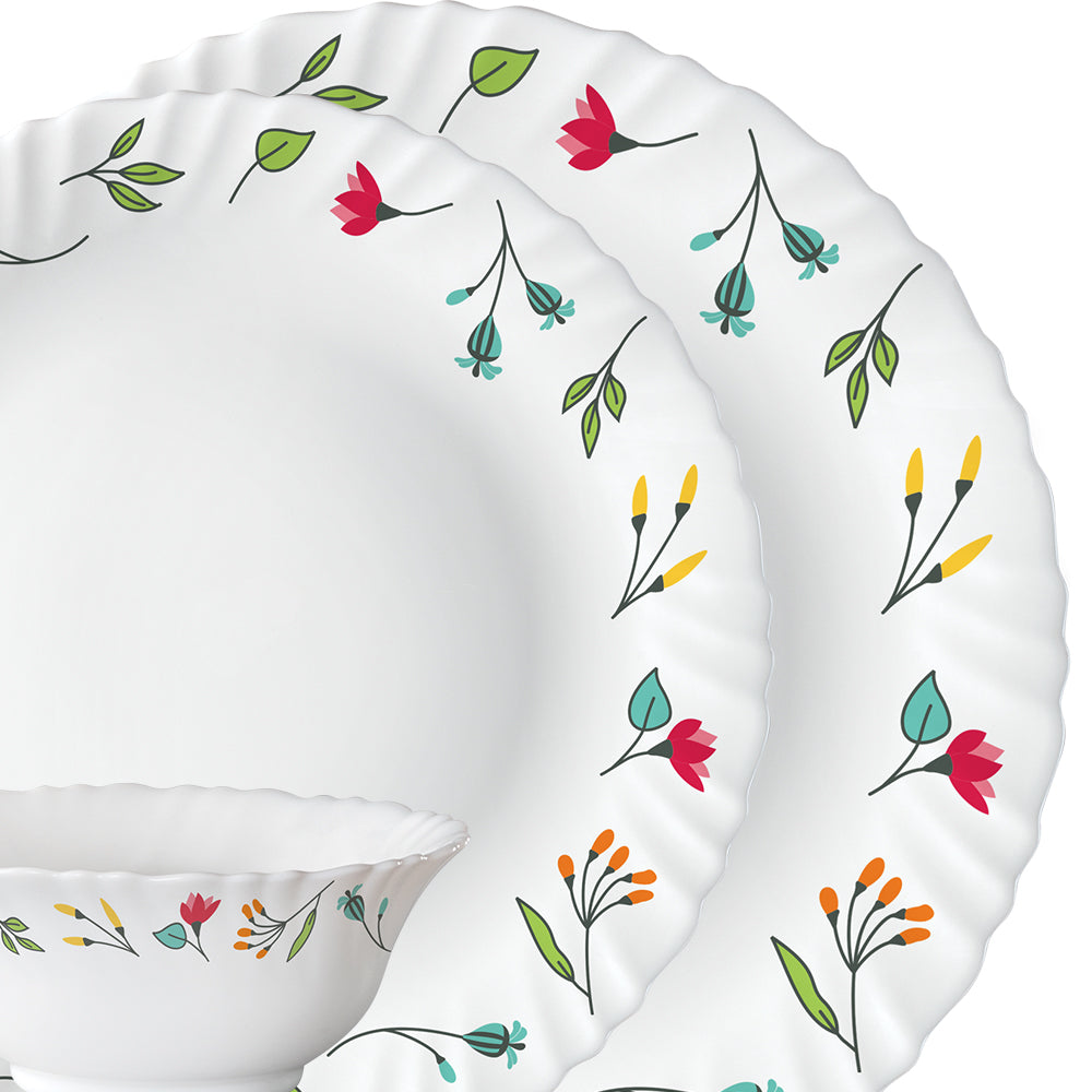 Larah by Borosil, Minerva Dinner Set 19 pc Set: Serves 6 (Option 2)