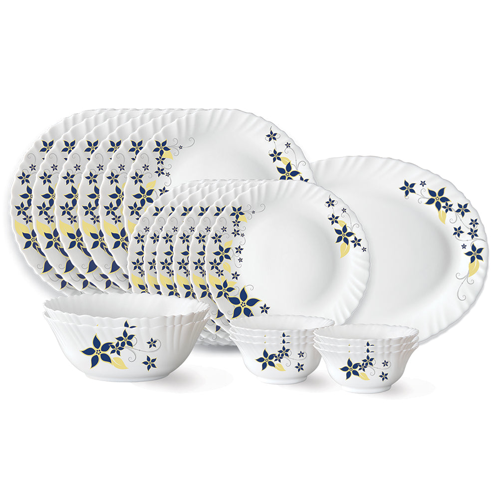 Larah by Borosil Viva Dinner Set 21 pc Set: Serves 6 (Option 1)