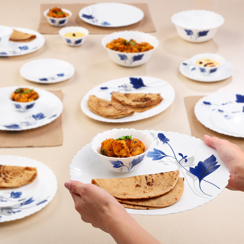 Larah by Borosil Ageria Dinner Set 21 pcs Set: Serves 6 (Option 1)