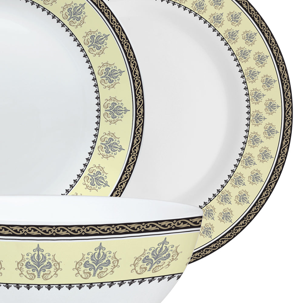 Larah by Borosil Amer Dinner Set 21 pc Set: Serves 6