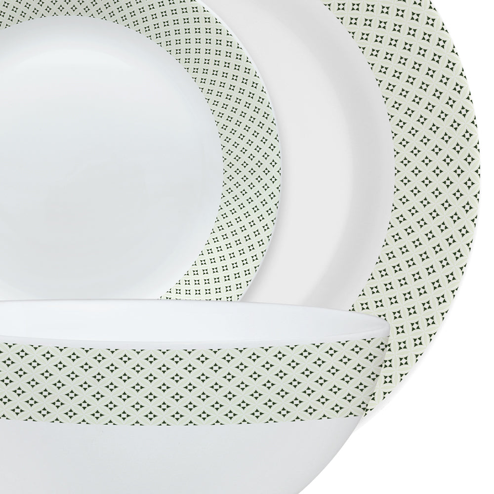 Larah by Borosil, Corsica Dinner Set, 21 pc
