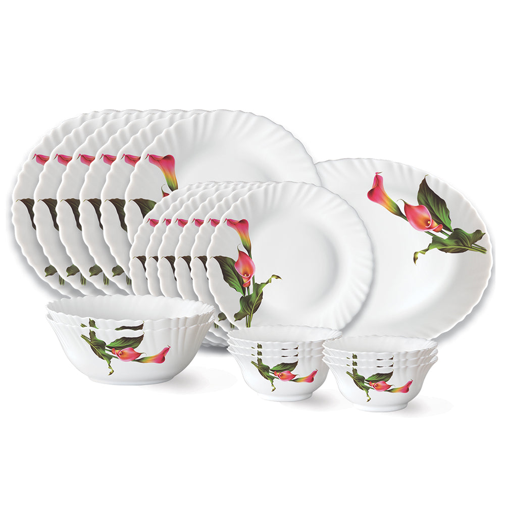 Larah by Borosil Stargazer Dinner Set 21 pc Set: Serves 6 (Option 1)