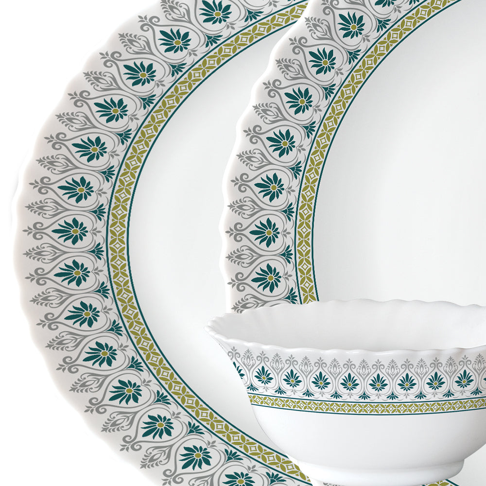 Larah by Borosil, Persia Dinner Set 21 pc Set: Serves 6 (Option 3)