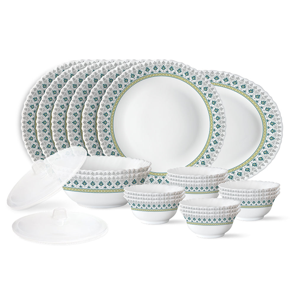 Larah by Borosil, Persia Dinner Set 23 pc Set: Serves 6 (Option 2)