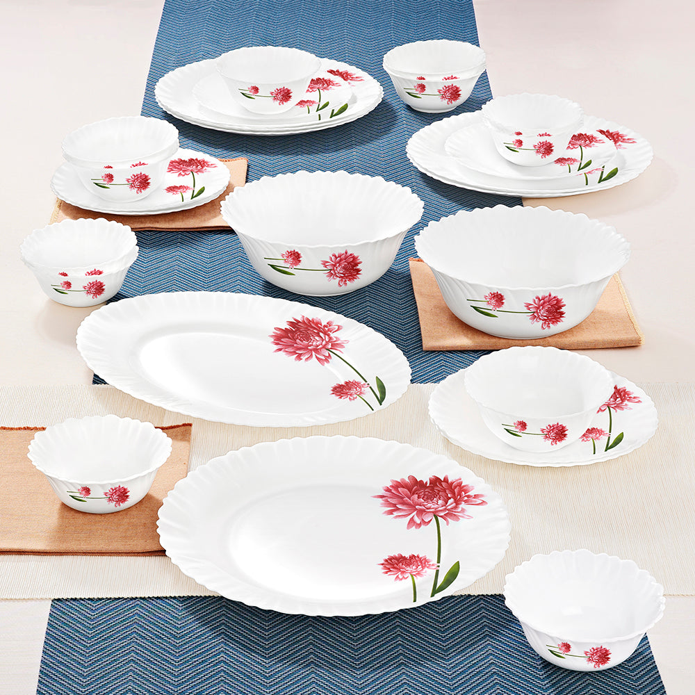 Larah by Borosil Belle Dinner Set 27 pc Set: Serves 6 (Option 1)