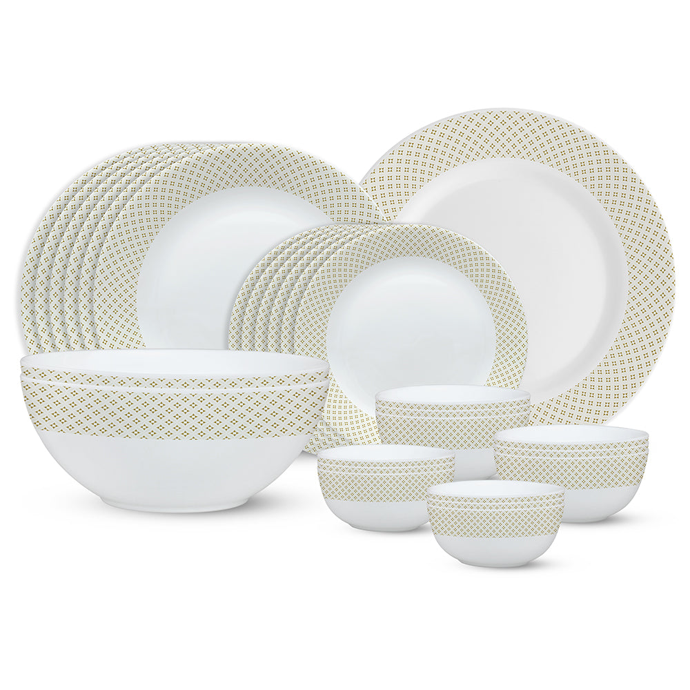 Larah by Borosil, Cara Dinner Set, 27 pc