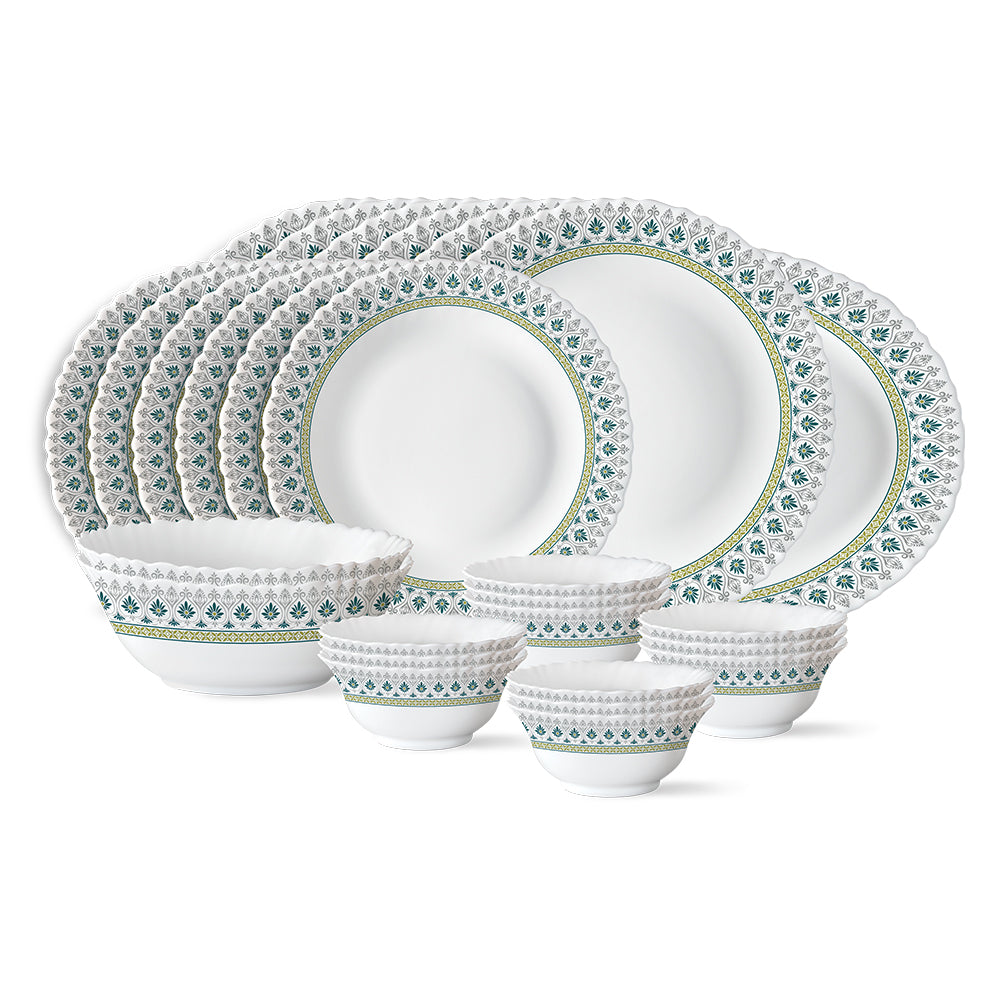 Larah by Borosil, Persia Dinner Set 27 pc Set: Serves 6